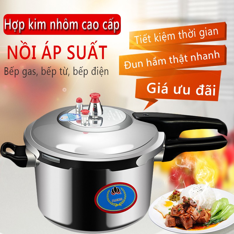 Nồi áp suất JIAERLE 20cm và 24cm hợp kim nhôm titan chất lượng cao nồi áp suất dùng cho bếp gas, bếp từ, bếp điện