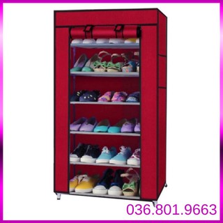 Tủ giày vải 7 tầng 6 ngăn