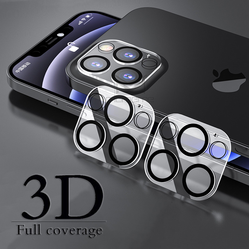 Kính cường lực 3D bảo vệ cho ống kính máy ảnh iPhone 12 11 Pro Max 12 Mini chất lượng cao