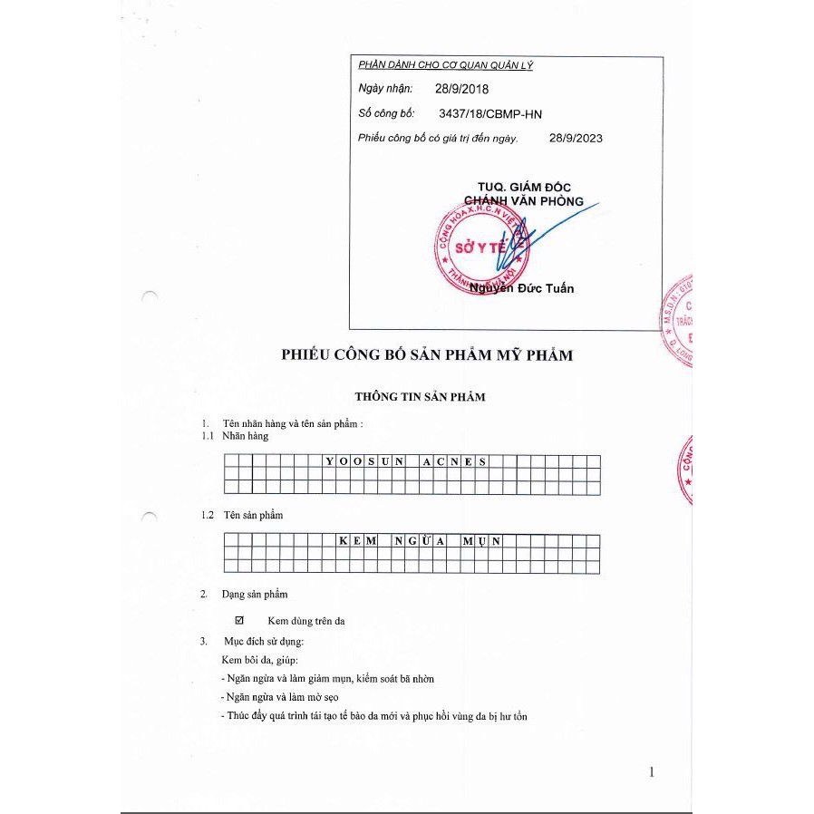 YOOSUN RAU MÁ - YOOSUN ACNES - YOOSUN NGHỆ  - Kem ngừa mụn, mát da, kiểm soát nhờn, hết thâm