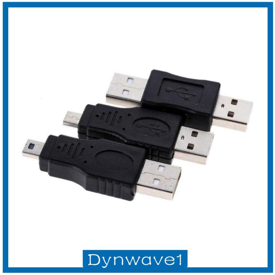 Set 1 / 12 Đầu Chuyển Đổi Otg Usb 2.0 A Male Sang Female Micro-b Mini-b