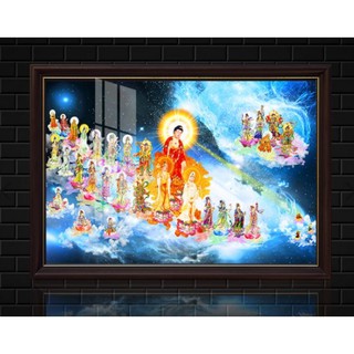 Tranh Tây Phương Tiếp Dẫn - in tranh trên vải  canvas kim sa cao cấp ko khung -khách hàng tự lồng khung