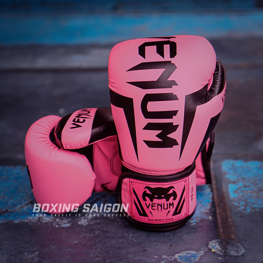 Găng tay Boxing Venum Elite - Hồng