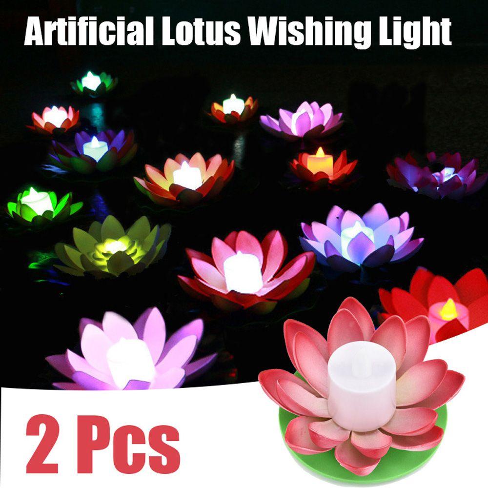 YIYU Đèn Nổi Hình Hoa Sen Độc Đáo Trang Trí Sân Vườn