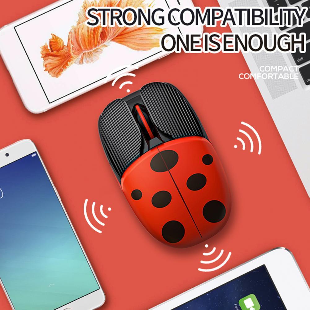 Chuột không dây 2.4G + Bluetooth 3 Chế Độ Yên Tĩnh Dễ Thương