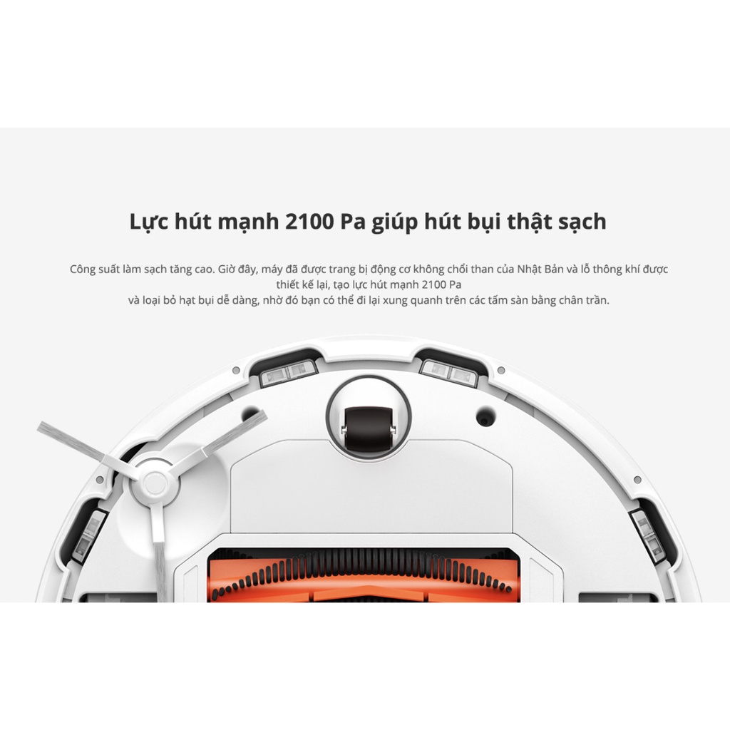 Robot hút bụi Xiaomi Vacuum Mop P - Hàng chính hãng - Bảo hành 12 tháng