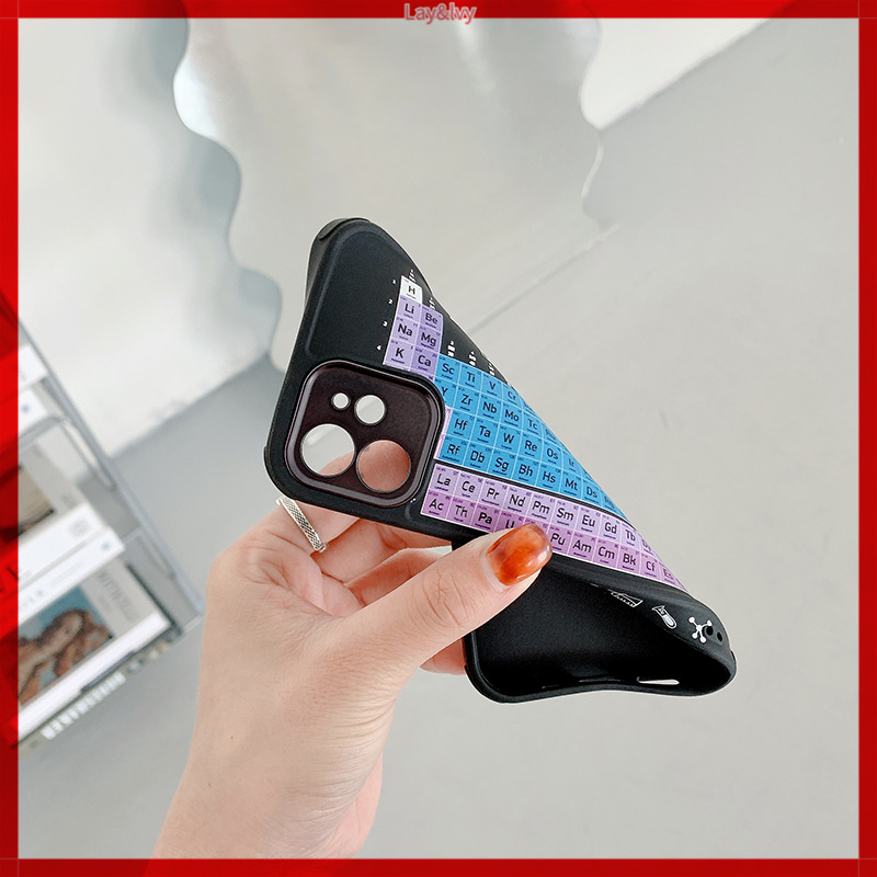 Ốp điện thoại silicon IMD hình bảng tuần hoàn hóa học thích hợp cho iPhone 7Plus/8Plus XS XSmax XR 11/12/13 Pro Max