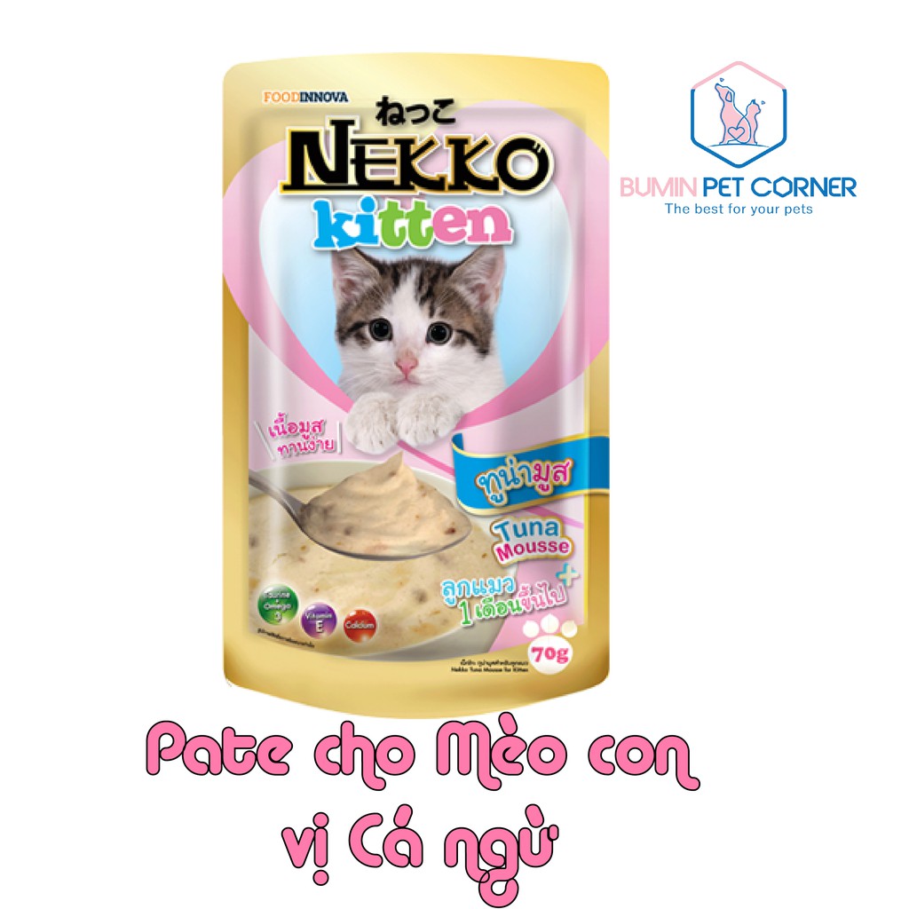 Pate cho Mèo con Nekko Kitten gói 70g