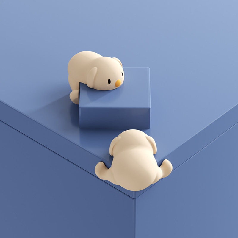 Miếng bọc cạnh bàn hình chú chó hoạt hình bằng silicone an toàn