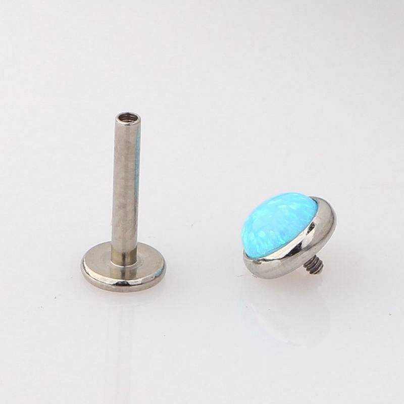 Khuyên Xỏ Đính Đá Opal Dạng Đinh Tán