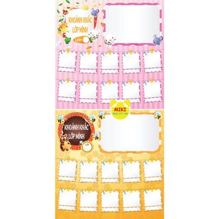 Tranh decal KHOẢNH KHẮC LỚP MÌNH + 1 ống giấy đựng tranh (Đồ Dùng Dạy Học)