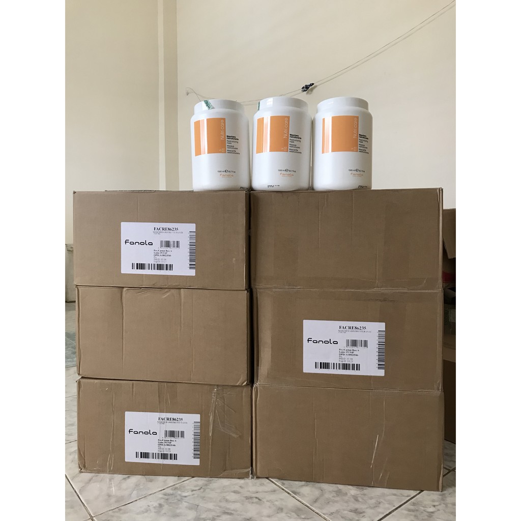 Kem ủ tóc Fanola Nutricare / Color 1500ml dành cho tóc hư tổn / tóc nhuộm