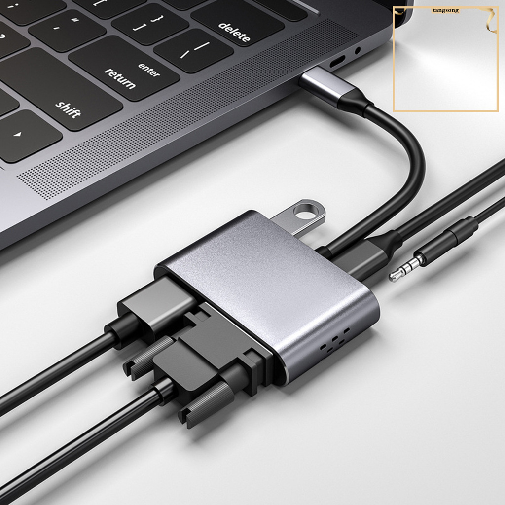 Bộ Chuyển Đổi Cổng Type-C Sang Vga Pd Usb 3.0 5 Trong 1 | BigBuy360 - bigbuy360.vn