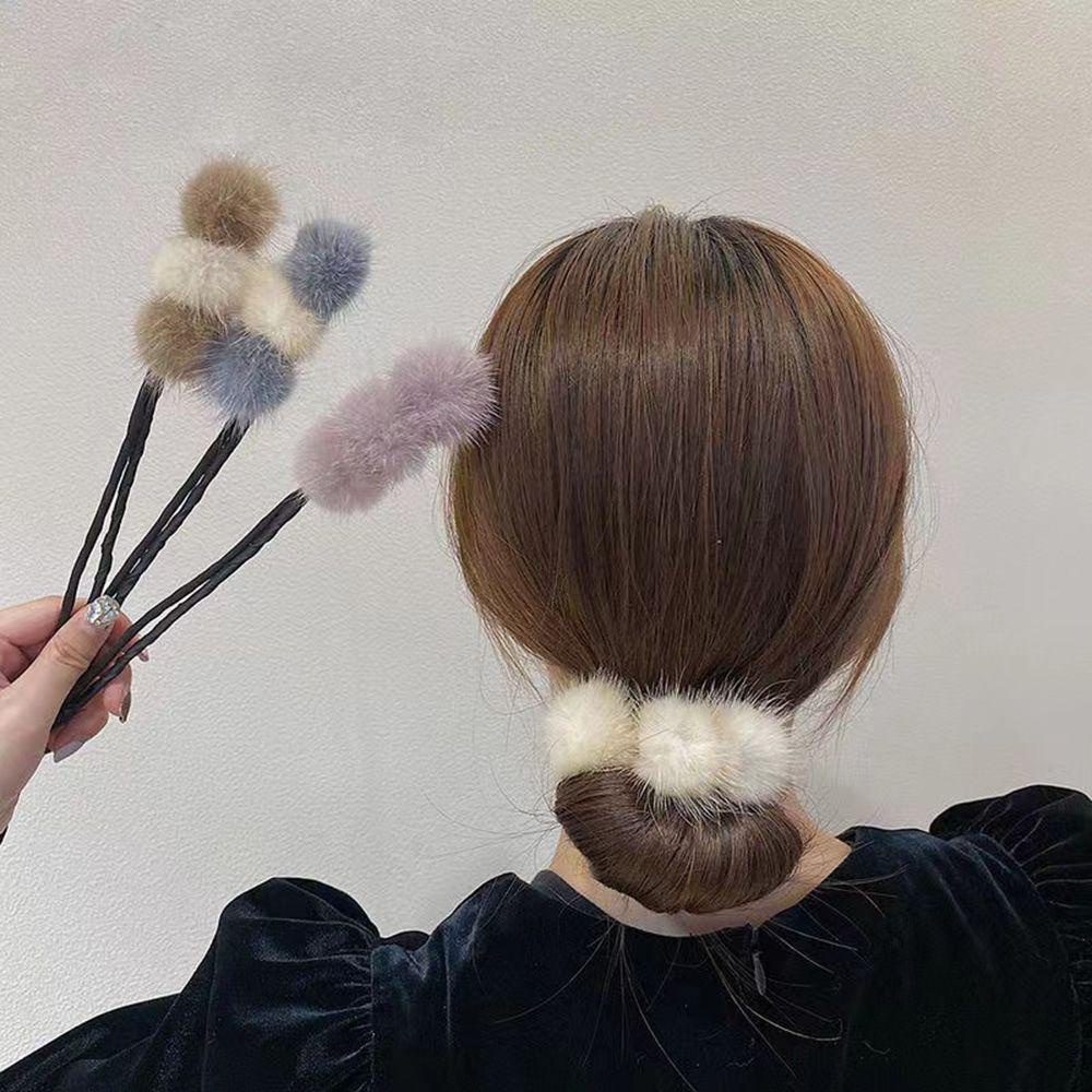 Dây Cột Tóc Co Giãn Mềm Mại Đính Bông Hoa Dễ Thương