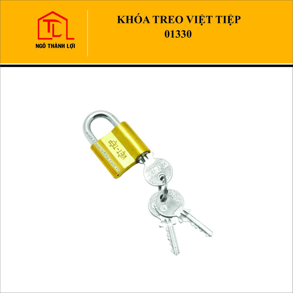 [GIÁ QUÁ TỐT] Ổ Khóa treo Việt Tiệp 01330 đồng vàng