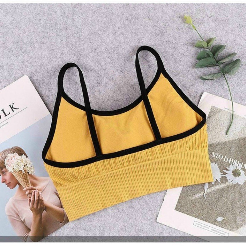 ♥️ Shop Uy Tín ♥️Áo bra thể thao 808 chữ bralette mút dày A808C