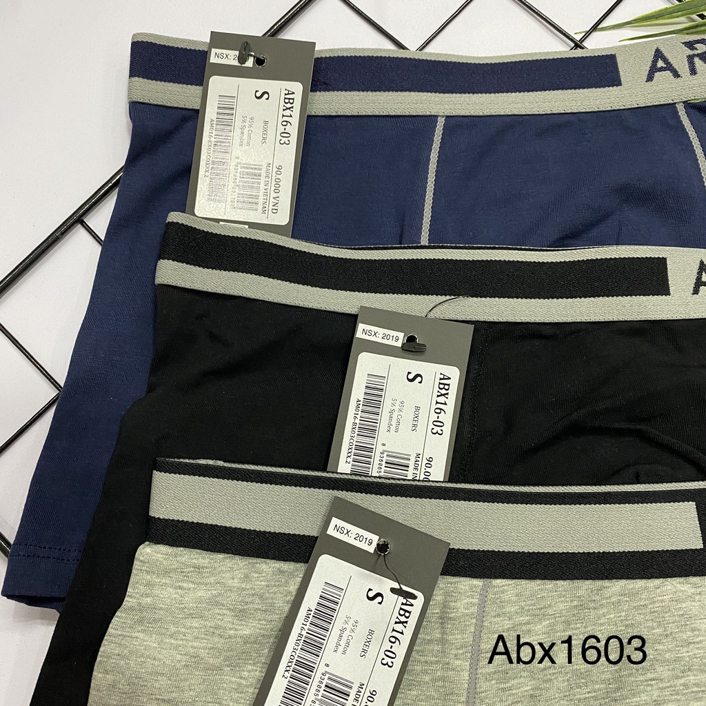 Quần sịp đùi nam ARISTINO ABX1603 cotton logo lệch lạ mắt