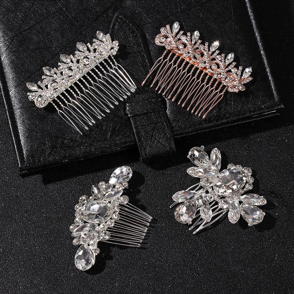 Lược Cài Tóc Đính Đá Lấp Lánh Cho Cô Dâu