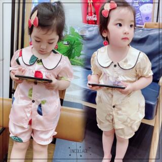 Bộ pijama lụa cho bé gái
