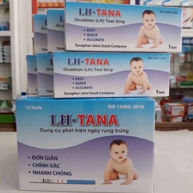 QUE THỬ RỤNG TRỨNG LH TANA HỘP 12 QUE NHANH VÀ CHÍNH XÁC