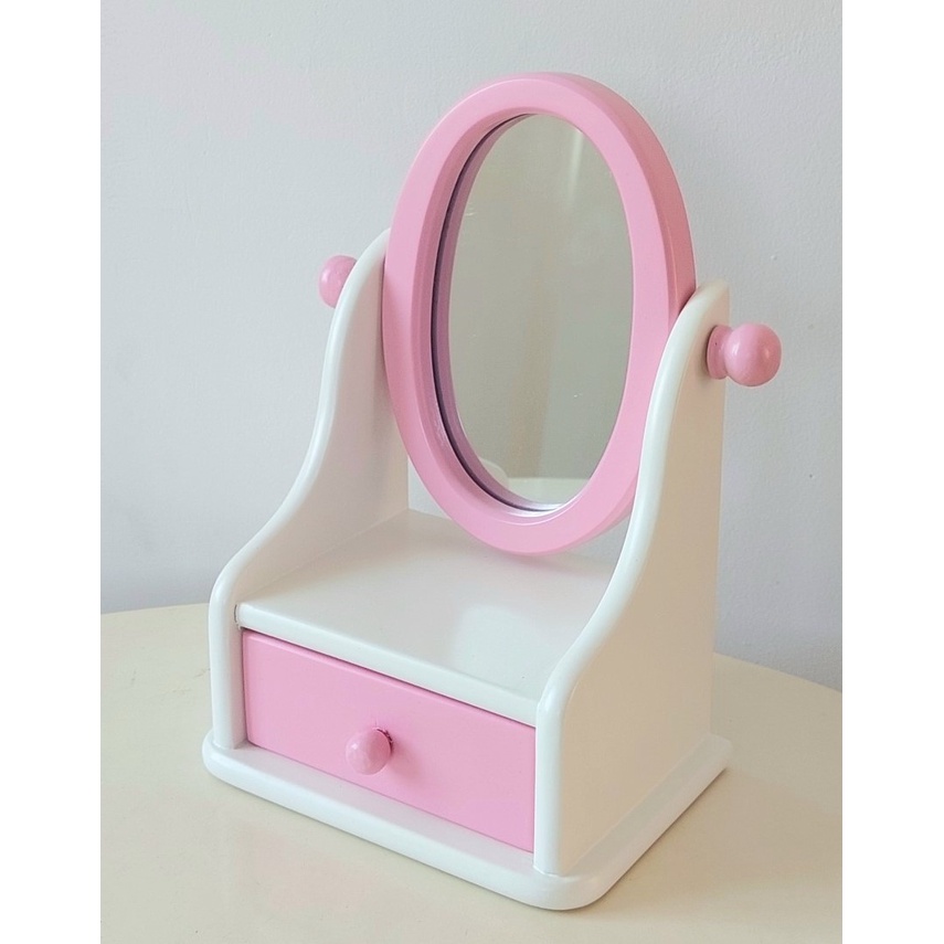Hộp Nữ Trang Gỗ Có Gương Xinh Xắn 17x12 cm Nhiều Màu - Hàng VN Xuất Khẩu