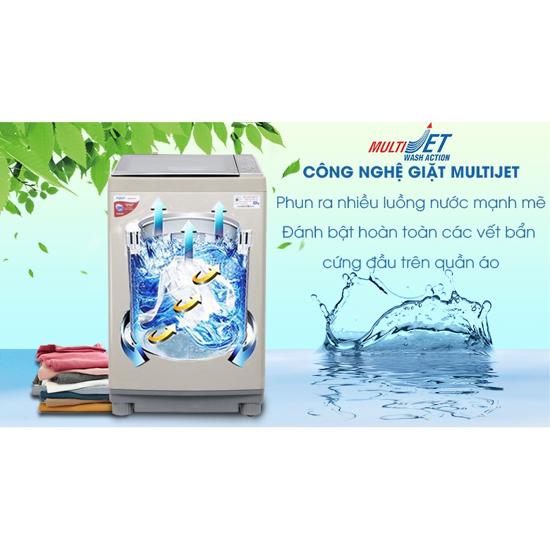 Máy giặt Aqua 10.5 kg AQW-FW105AT N (Miễn phí giao tại HCM-ngoài tỉnh liên hệ shop)