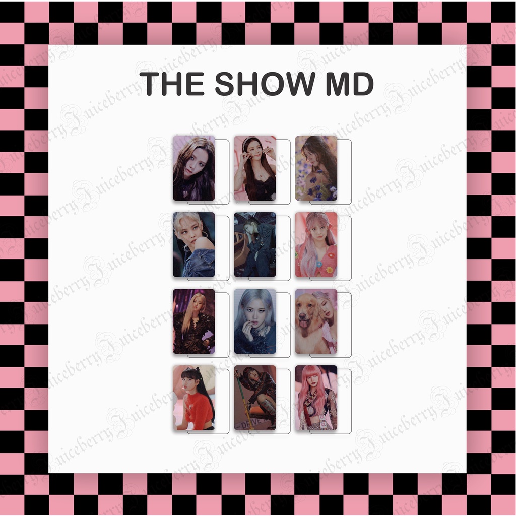 Bộ ảnh photocard fanmade BLACKPINK The Show MD Hologram photocard E40