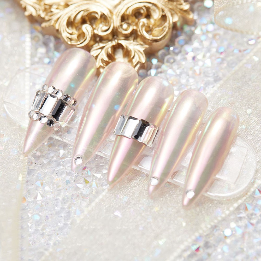 [Hàng mới về] Bộ 30 Hạt đá giả kim cương trang trí móng tay nghệ thuật thủ công lấp lánh nhiều màu và hình dạng tùy chọn