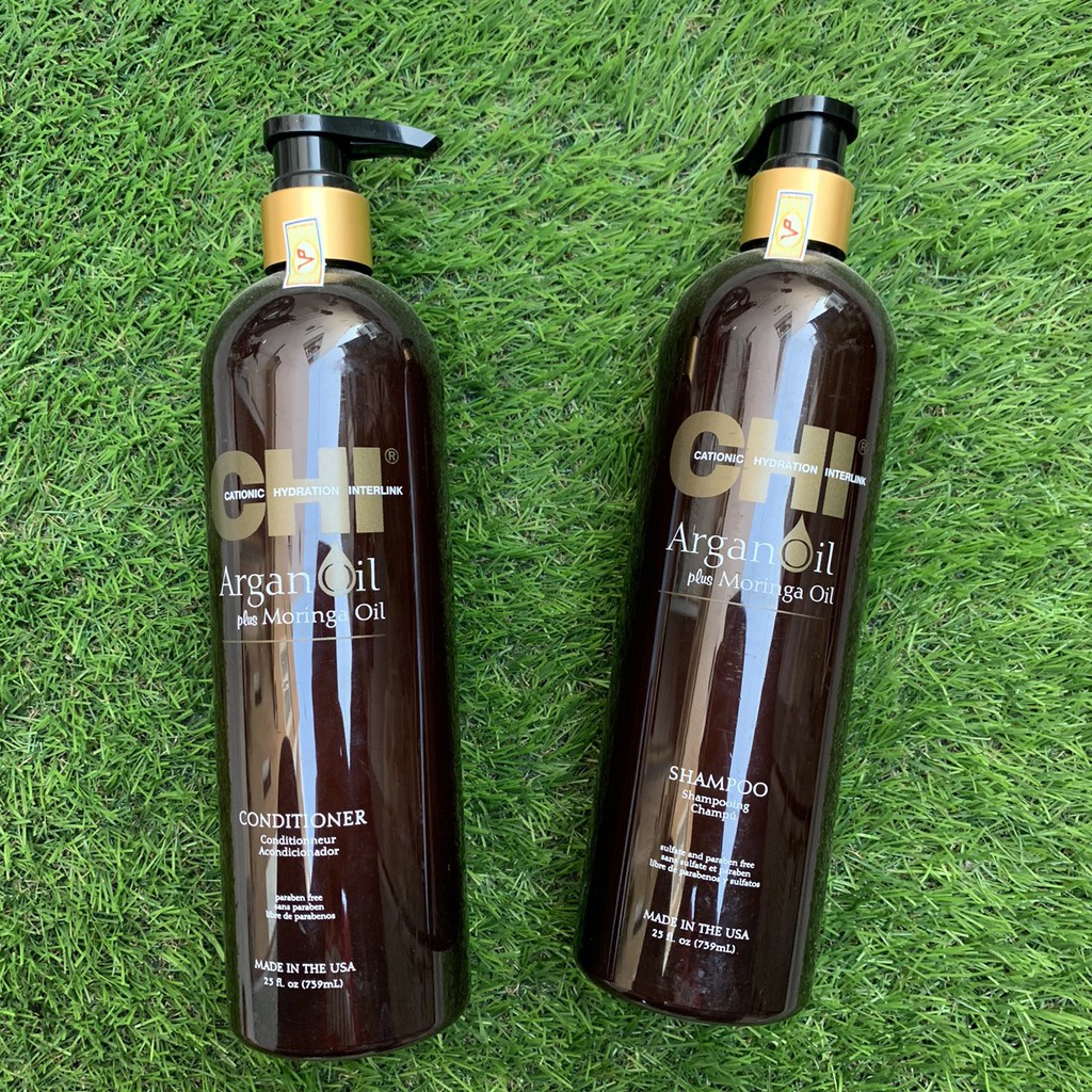 Dầu gội Chi Argan plus Moringa Oil Shampoo 739ml