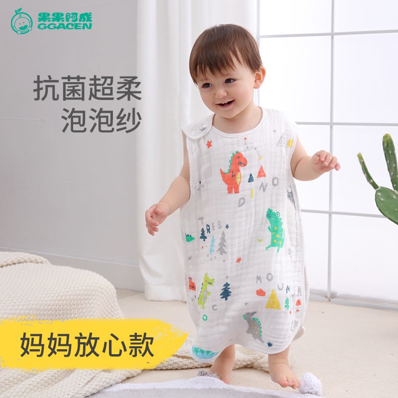 Bộ Đồ Ngủ Sát Nách Vải Cotton Thoáng Khí Thời Trang Mùa Hè Cho Bé