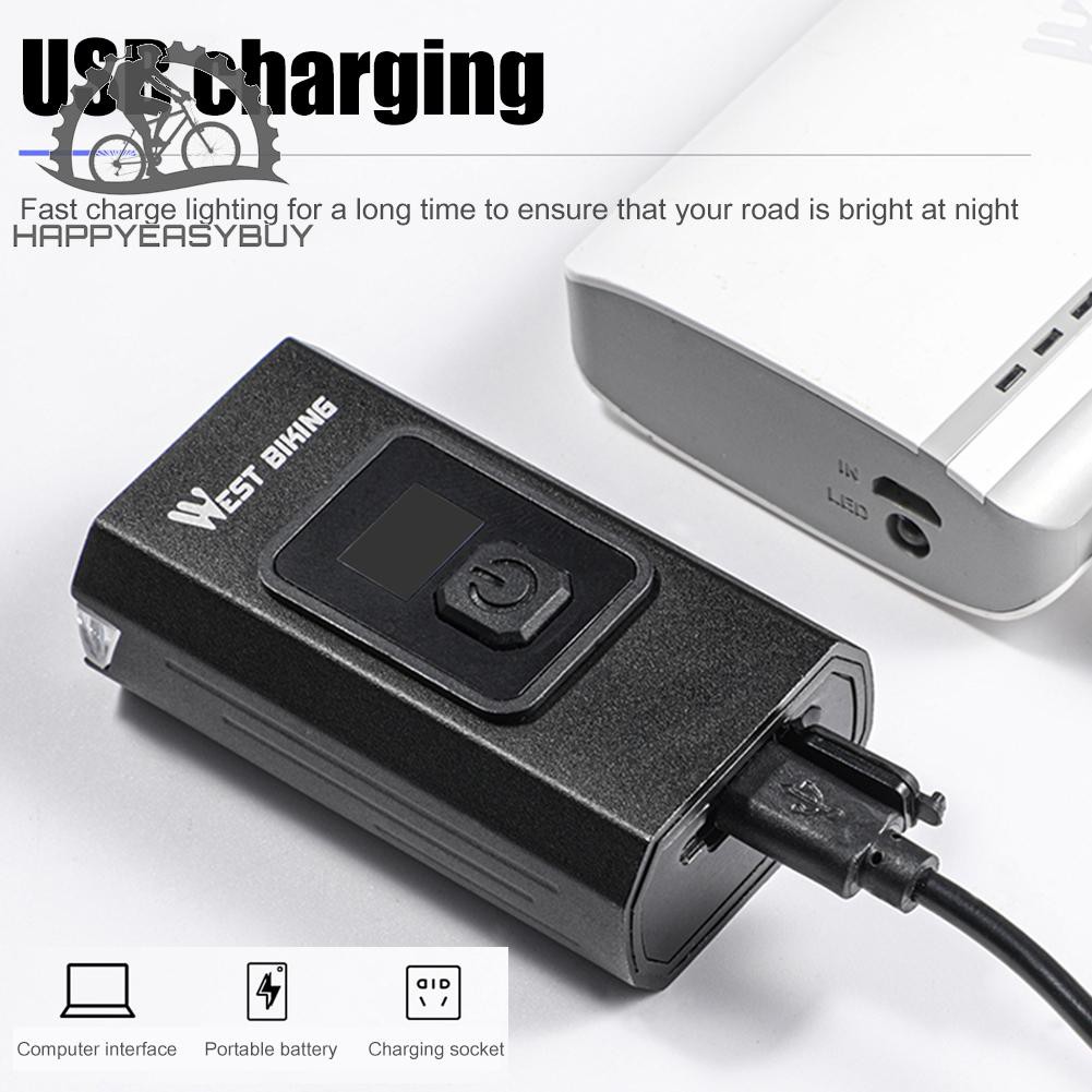 (Đang Bán) Bộ Thiết Bị Đèn Chiếu Sáng Cho Xe Đạp Có Cổng Sạc Usb