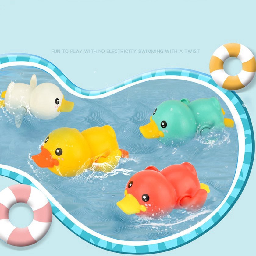 [Mới] Đồ Chơi Bồn Tắm Hình Rùa / Vịt Hoạt Hình Cho Bé