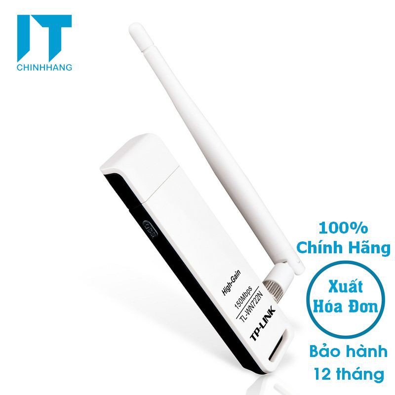 USB Wifi Tp-Link WN722N Chuẩn N Tốc Độ 150Mbps - Hàng Chính Hãng