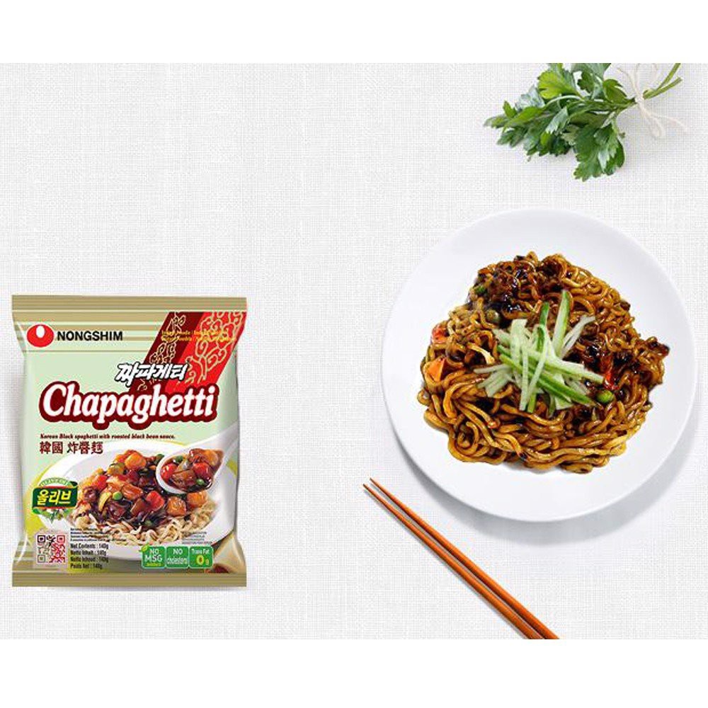 Lốc 5 Gói Mì tương đen (spaghetti) Chapaghetti Nongshim (140g / gói) | WebRaoVat - webraovat.net.vn