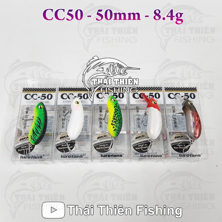Mồi Giả CC50 Dài 50mm, Nặng 8.4g Dùng Câu Lure Cá Lóc Chẽm Mú