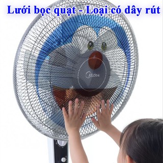Lưới Bọc Quạt An Toàn Cho Bé - Túi Bọc Quạt Loại Tốt - Có Dây Rút
