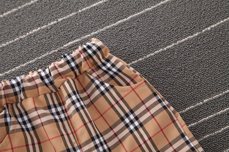 BURBERRY Set Áo Sơ Mi Và Quần Dài Thời Trang Hàn Quốc Đáng Yêu Cho Bé Trai Dễ Thương
