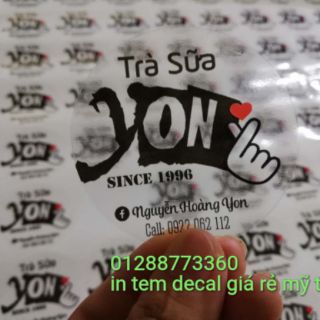 Tem thiết kế riêng theo yêu cầu