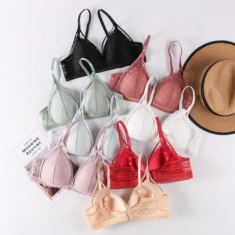 Áo Bralette ren không gọng đệm mỏng chất ren đẹp nhiều màu xinh_NuciFera AL40