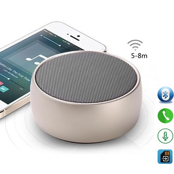 Loa Bluetooth Cầm Tay Mini Bs02, Vỏ Kim Loại, Bass Hay, Có Móc Treo Tiện Lợi, Có Khe Cắm Thẻ Nhớ, Cổng 3.5