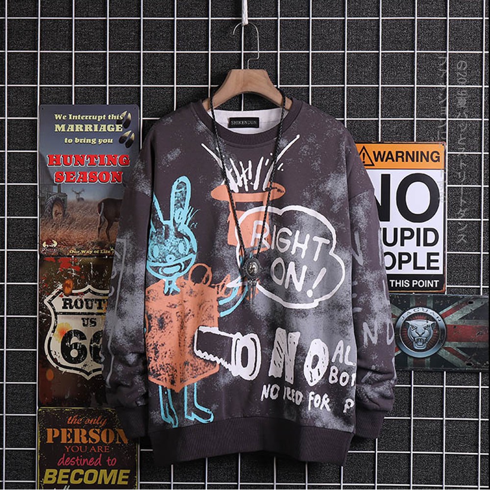 Áo Sweater Nỉ Nam Cổ Tròn Hình In Thỏ Magic Thu Đông Hàn Quốc ZENKODLMEN AO TOP NAM 90000151 | BigBuy360 - bigbuy360.vn