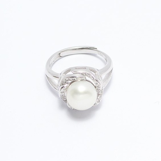 Nhẫn bạc nữ đính ngọc trai thật nuôi nước ngọt hàng thiết kế Rings N1404 - Bảo ngọc Jewelry