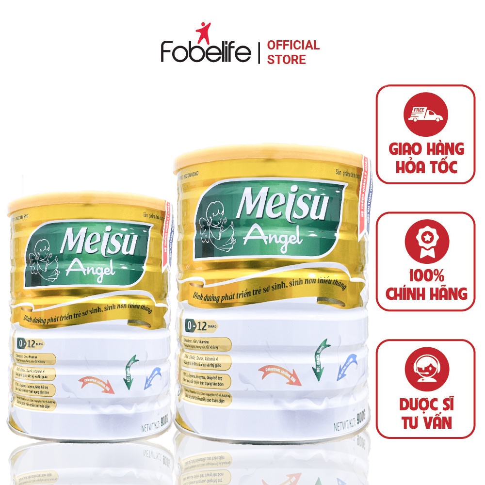 Sữa Bột Mejsu Angel ĐK Cho Bé Dưới 12 Tháng Cung Cấp Dưỡng Chất Hỗ Trợ Phát Triển Thể Chất - Hộp 400g/ 900g