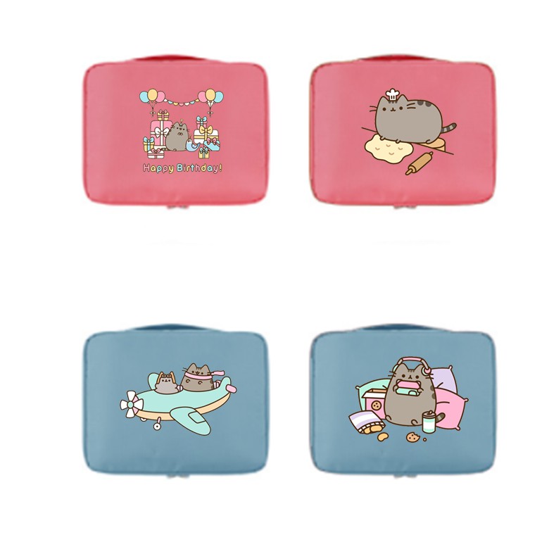 Túi đựng mỹ phẩm pusheen TMP30 du lịch công tác đựng đồ trang điểm