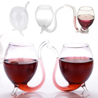 【ULove】uống rượu vang bằng thủy tinh có vòi hút siêu tiện lợi ly thủy tinh glass cup
