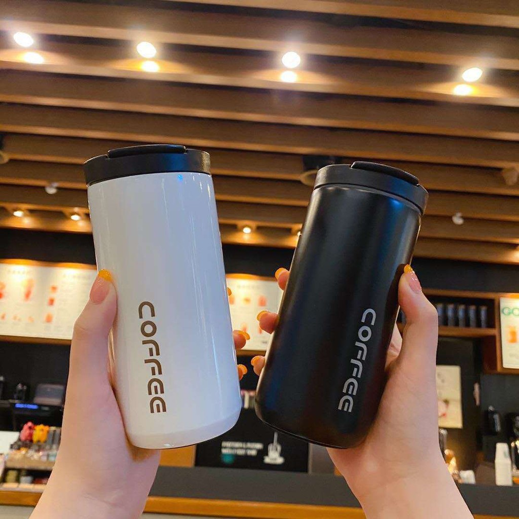 Bình Giữ Nhiệt Khắc Tên Coffee Holic 2 Inox Cao Cấp 550ml Bảo Hành 6 tháng- Rick Store