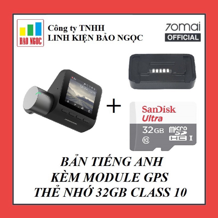 XẢ NGHỈ BÁN Camera hành trình Xiaomi 70mai Pro - Bản Tiếng Anh - Lựa chọn Mô-đun định vị/ thẻ nhớ 32Gb XẢ NGHỈ BÁN | BigBuy360 - bigbuy360.vn