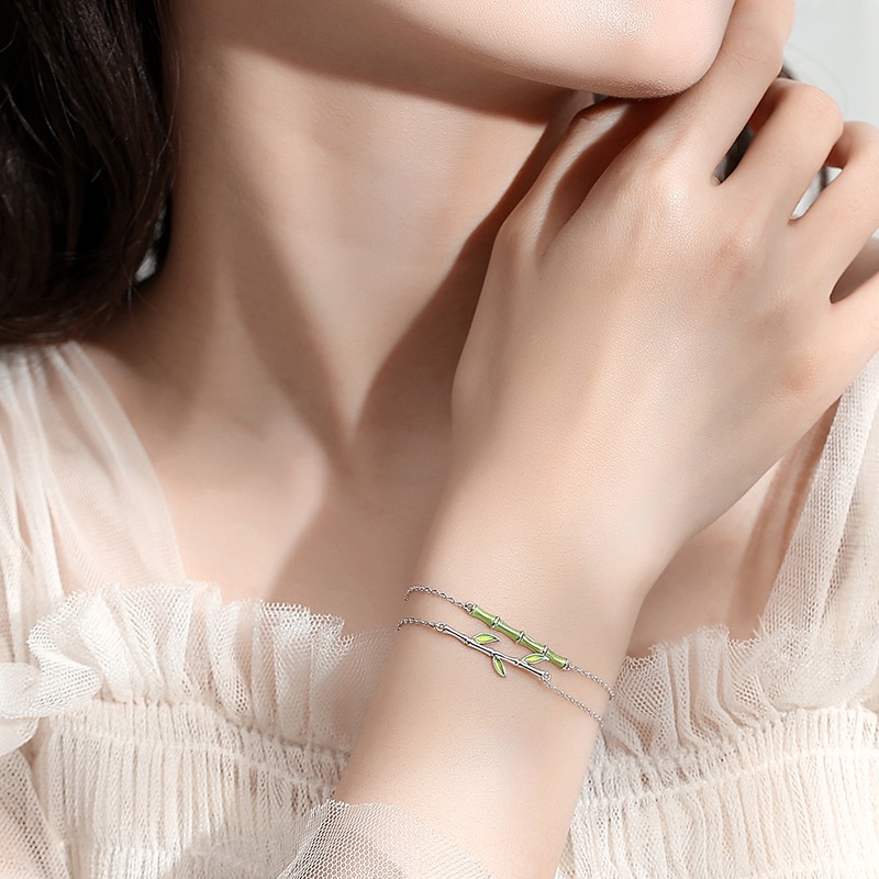 [Hàng Mới Về] Vòng Đeo Tay Bằng Tre Phong Cách Trung Hoa Cổ Điển Làm Quà Tặng Sinh Nhật Cho Bé Gái