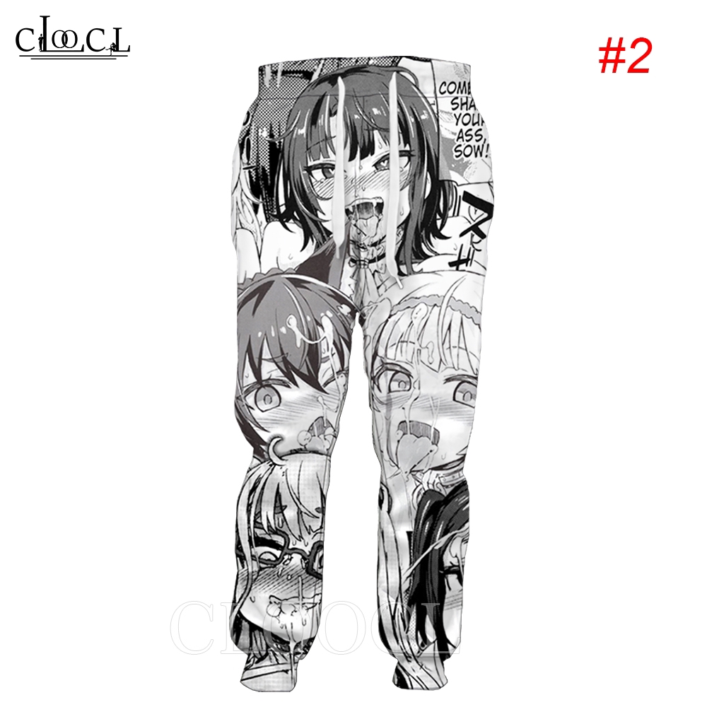 CLOOCL Ahegao Hentai Expression Anime Girl 3D Print Men Jogger Pants