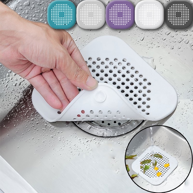 Nắp Silicone Lọc Rác Chống Tắc Nghẽn Cho Lỗ Thoát Nước Nhà Bếp/Phòng Tắm